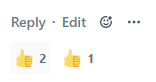 BitBucket thumbsup and +1 emoji.png